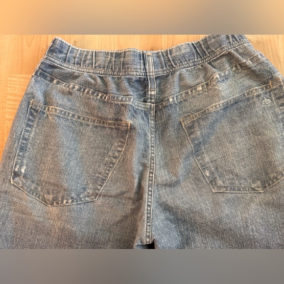 rag & bone Miramar Mid-Rise Denim-Knit Jogger Pants - Light wash SZ S - Picture 5 of 8